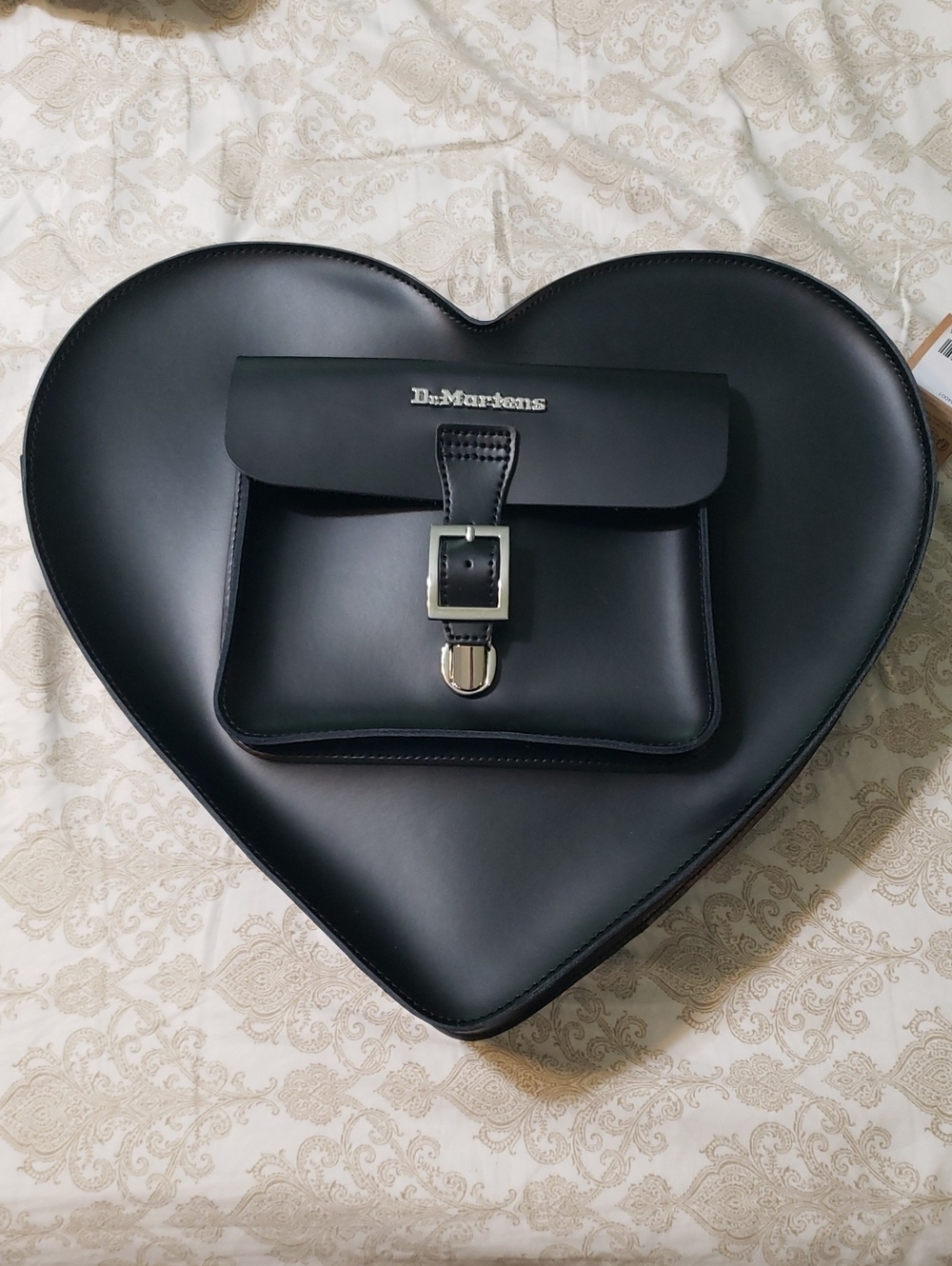 Dr Marten's Heart Shaped Leather Backpack Purse